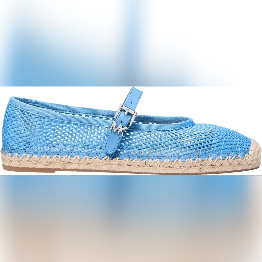 MICHAEL Michael Kors Women's Lynn Blue Mesh Ballet Espadrille Size 10 - Picture 4 of 11